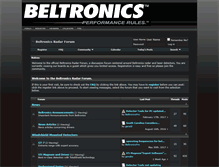 Tablet Screenshot of beltronicsradarforum.com